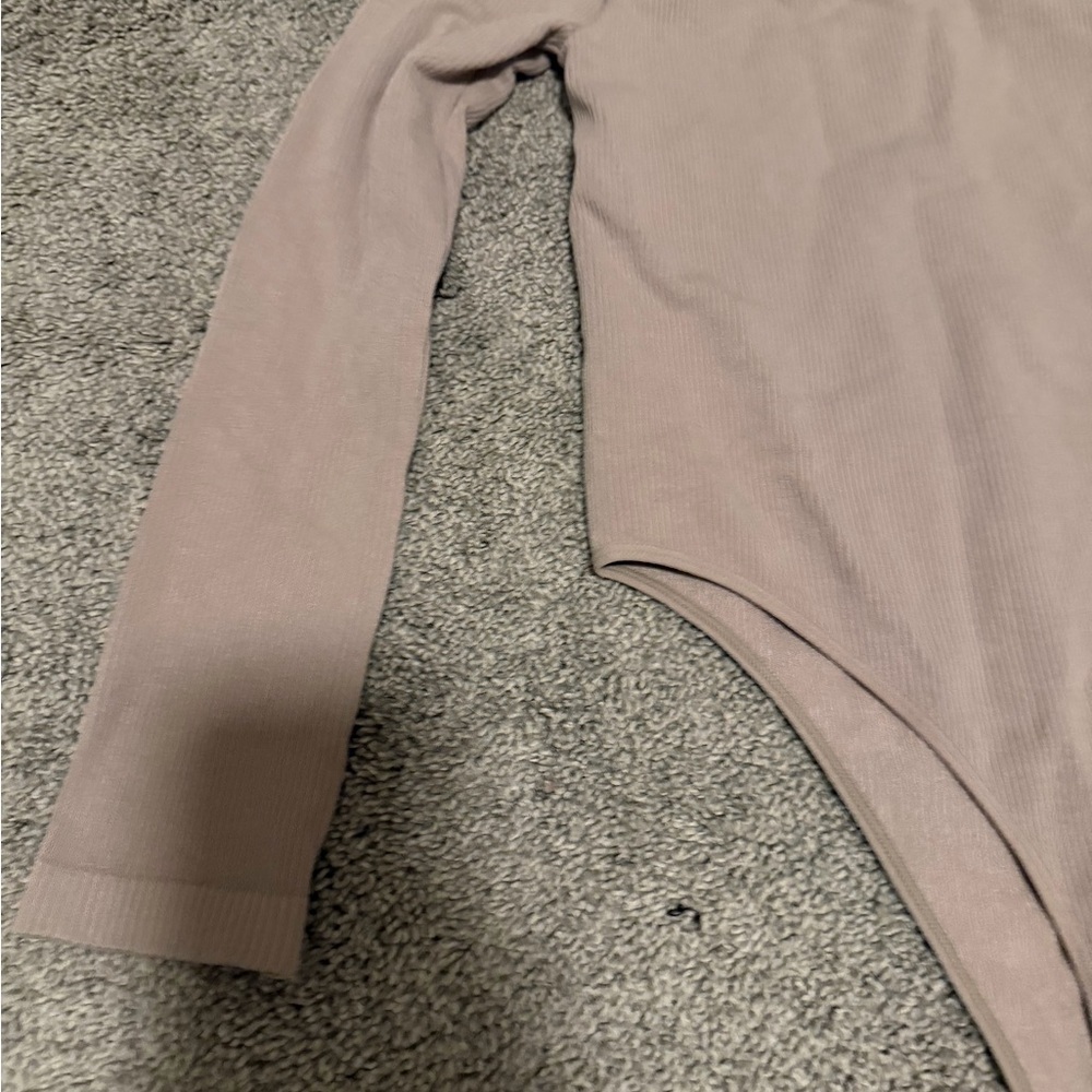 Forever 21 Long Sleeve Taupe One Piece bodysuit - Picture 4 of 4
